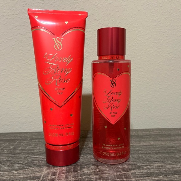 Victoria's Secret Other - Victoria's Secret Lovely Berry Rose Set